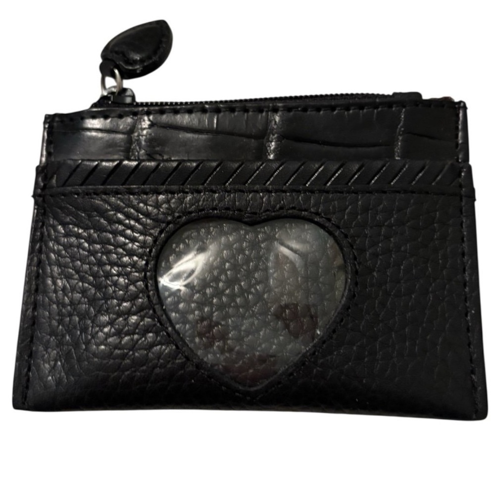 Brighton Heart View Pebbled Leather Cardholder/Coin Pouch